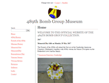 Tablet Screenshot of 489th-bomb-group-museum.org